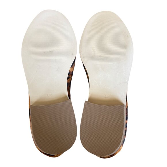 Talbots Leighton tassel loafers in leopard print calf hair women's size 6M - Picture 8 of 11